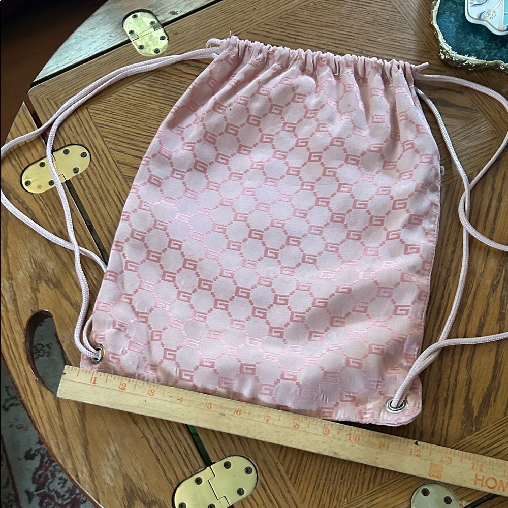 Pink Drawstring Backpack - image 6